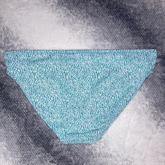 Time and Tru 2 Piece Bikini Bathing Suit Turquoise and White L 12-14 - Picture 3 of 7